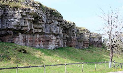 Landborgen vid Köpingsvik: Köpings klint. Foto Stefan Svenaeus