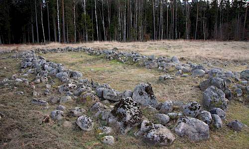 Rosendals järnåldersby Foto: Stefan Svenaeus